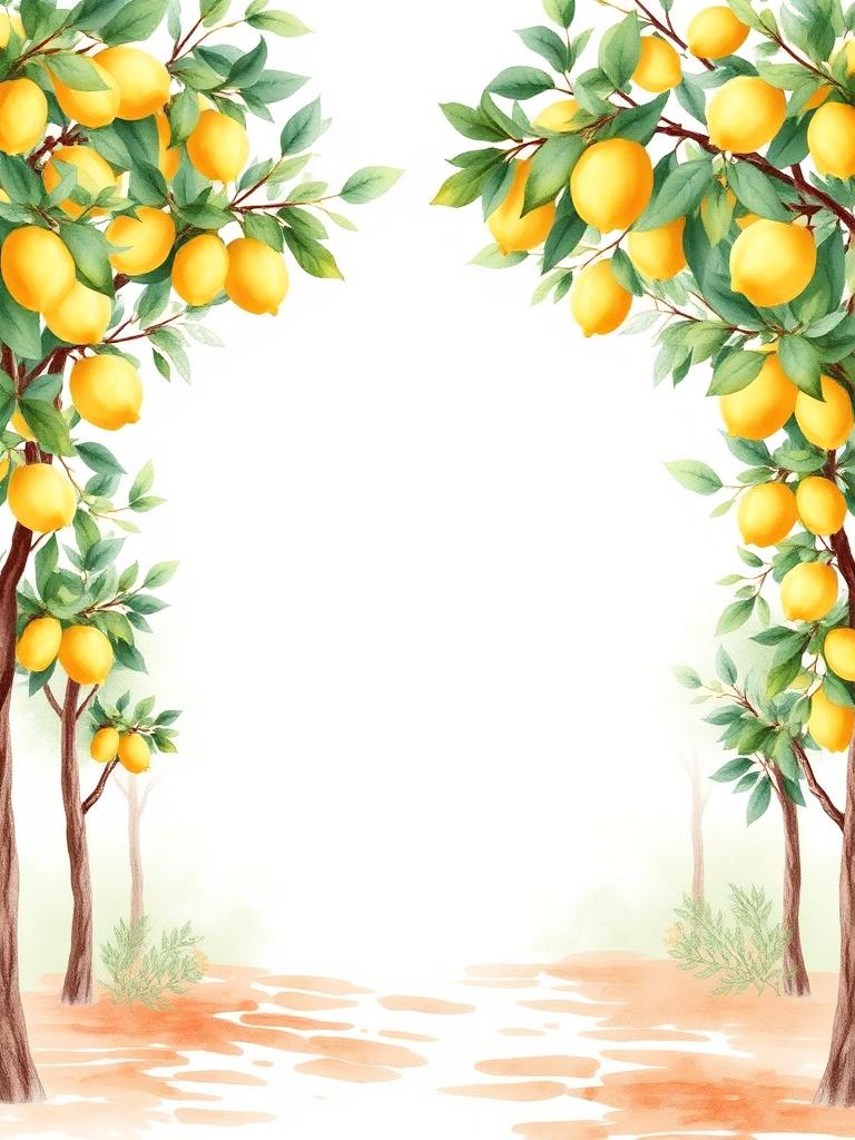 Citrus Grove invitation template